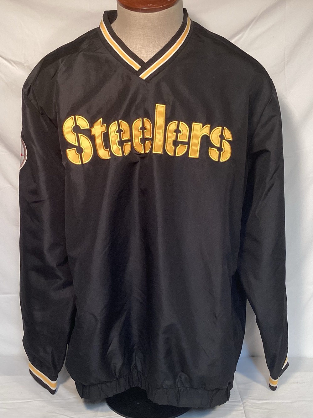 G-III Pittsburgh Steelers Black And Gold Pullover Windbreaker Men’s Size XXL
